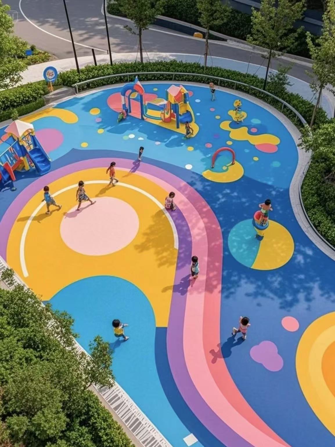 幼儿园丙烯酸活动场地，材料选择有哪些讲究？